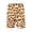 Brown, variant on Men's Lightweight Leopard Sport Shorts - Elastic Waist Casual Shorts for Men, Running Shorts and Beach Shorts for Vacation,Army Green,M