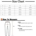 thumbnail image 3 of Prolriy Straight Leg Jeans for Women, Women's Solid Color Wide Leg Casual Pocket Jeans Commuting Pants Women's Pants Coffee XL, 3 of 9