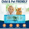thumbnail image 5 of Campior Humane No-Kill Mouse Trap, Large, Indoor, Child & Pet Safe, Easy to Clean, 2-Pack, Blue, 5 of 5