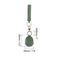 thumbnail image 2 of Uxcell Leather Key Fob, Genuine Leather Key Fobs DIY Keychain Holder for Car Keys ID Key Cards, Green, 2 of 6