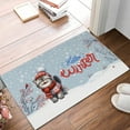 thumbnail image 2 of Hello Winter Exotic Shorthair Smiling in Red Scarf Hat Welcome Christmas Doormat Cat Lover Kitten Owner Gifts Indoor Outdoor Welcome Mat - 00017, 2 of 5