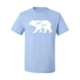 thumbnail image 2 of Wild Bobby, Papa Bear, Father's Day, Men Graphic Tee, Light Blue, Medium, 2 of 4