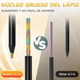 thumbnail image 3 of 12 Lápices MHKBD Arco Iris Negro Premium, 3 of 3