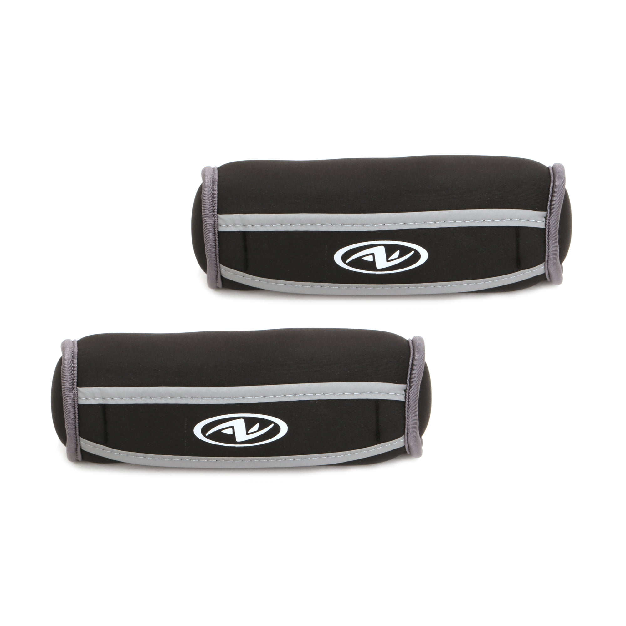Wellness 2Lb Walking Weights Black for Workout Indoors or Outdoors