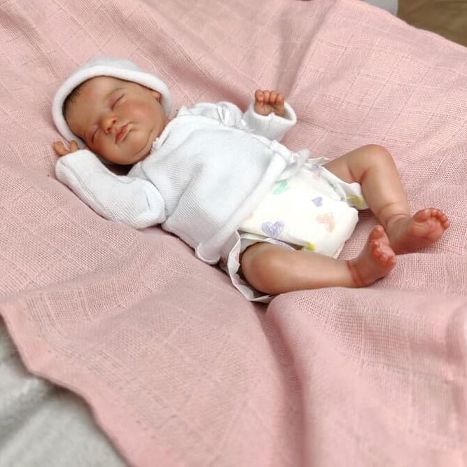 10inch miniature preemie baby doll soft silicone vinyl real touch Art Made 3D Skin Lifelike Baby Collectible Doll