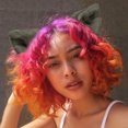 thumbnail image 1 of Up to 65% Off Color Hand Made Cos Simulation Animal Ear Cat Ear Clip Cute Plush Ear Necklace Rings Earring Jewelry on Clearance, 1 of 2