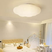 Arturesthome Modern White Cloud Flush Mount Ceiling Light Hanging Lights Fixture Chandelier Kids Room Bedroom Lamp Pendant Lighting for Children Living Room