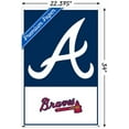 thumbnail image 3 of MLB Atlanta Braves - Logo 22 Wall Poster with Pushpins, 22.375" x 34", 3 of 5