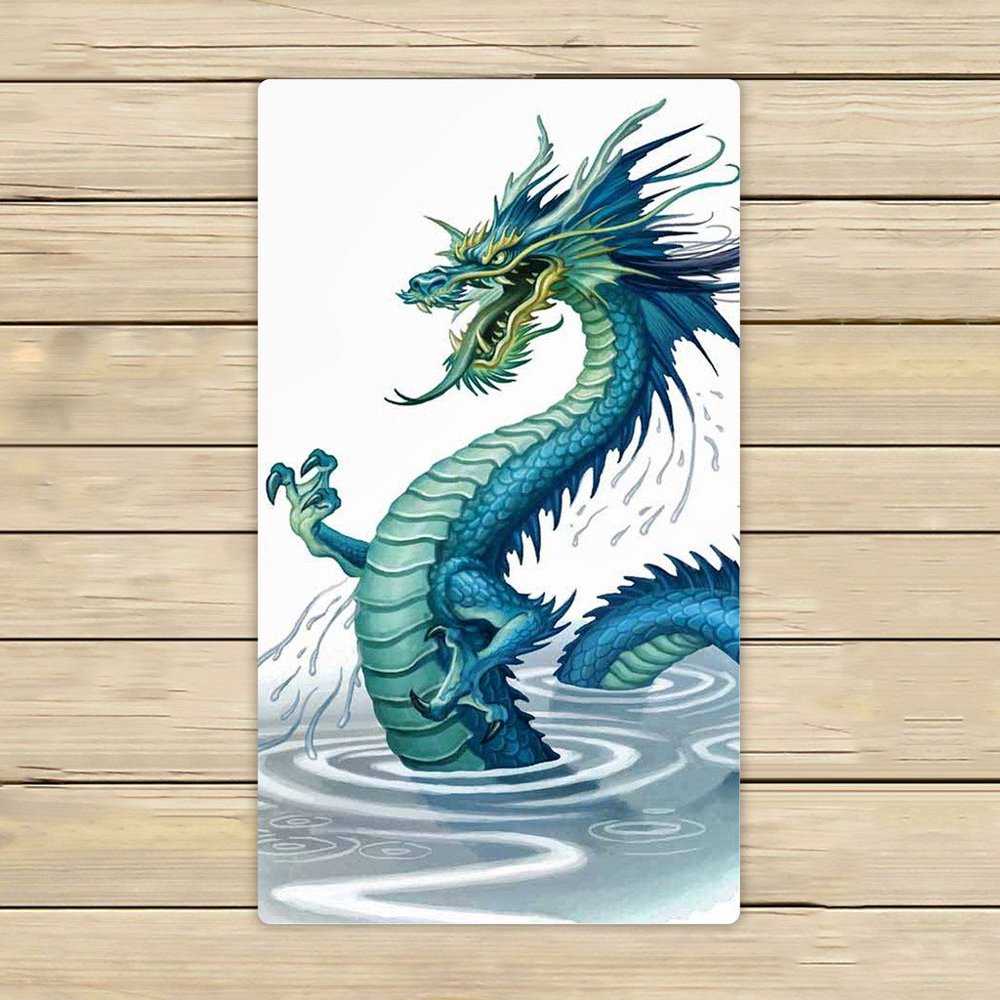 GCKG Golden Chinese Dragon Hand Towel,Spa Towel,Beach Bath Towels