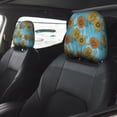 thumbnail image 2 of Kdxio Sunflowers Pattern Print 2 Piece Car Head Rest Covers Set Auto Front/Rear Seats Headrest Cover Universal Fit Most Cars,Sedan, SUV, 2 of 9