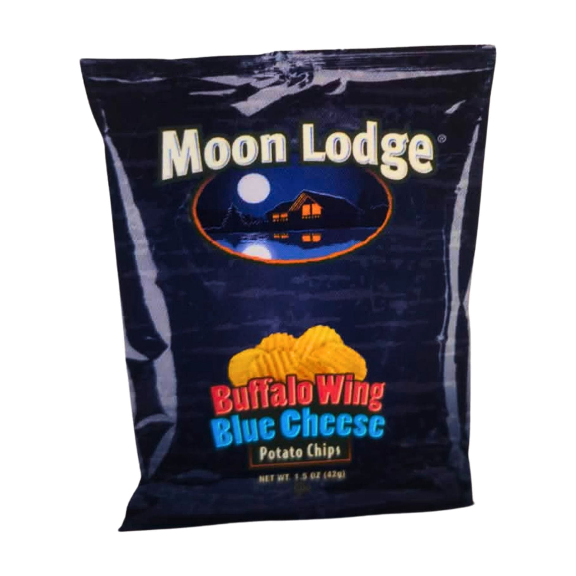 Moon Lodge Potato Chips 1.5oz (12 Pack, Buffalo Wing Blue Cheese)