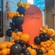 thumbnail image 4 of Kit de arco de globos MOXMAY naranja y negro, 151 unidades, para fiestas, 4 of 7