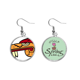 thumbnail image 1 of Indian arte abstracto el dibujo cabeza de animal Colgante decorativo temporada pendientes de primavera joyas Unbranded M, 1 of 3