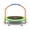 GREEN, variant on CLORIS 38in Folding Trampoline - Max Load 220lbs Rebounder Fitness Trampoline with Adjustable Foam Handle, with safty Padded Cover Best Gift