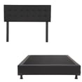 thumbnail image 1 of Box Base Cama Individual + Cabecera Balboa Negro, 1 of 7