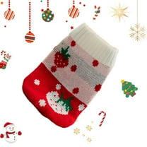 Pet Dog Sweaters Classic Knitwear Turtleneck Winter Warm Puppy Clothing Cute Strawberry Heart,Doggie Sweater,pet clothing,strawberry dog costume,strawberry sweater,sweaters for cats，Red 6