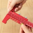 thumbnail image 3 of Sliding Edge Ruler Woodworking Marking Ruler Woodworking Construction Ruler, 3 of 9