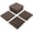 Brown, variant on TOTAL Outdoor Living 12" x 12" Composite Deck Tiles,9 Pack Interlocking Plastic Flooring for Patio, Deck,and Outdoor Spaces, Dark Brown