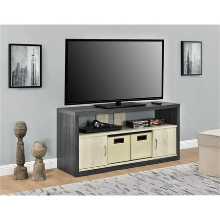 Altra Winlen 50 Tv Stand With 2 Bins Carmen Oak Natural Altra Winlen 50 Tv Stand With 2 Bins Carmen Oak Natural