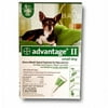 BAYER 004BAY-04461707 Advantage II for Small Dogs 0 - 10 lbs - Green- 4 Months