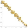 thumbnail image 2 of FB Jewels 14K Yellow Gold Seashell Theme Bracelet, 2 of 3
