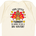 thumbnail image 4 of Inktastic This Little Turkey is Going to Be a Big Sister Girls Long Sleeve Baby Bodysuit, 4 of 5