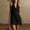 01 Black, variant on Women's Cowl Neck Halterneck Slip On Backless Satin Mini Dress Silky Party Club Bodycon Dresses