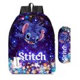 thumbnail image 3 of Mochila de Disney Stitch para mujer, 2 piezas, Cosplay, alta calidad, estudiante, escolar, dibujos animados, ligera, Kawaii, regalo, 2023, 3 of 4