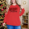 thumbnail image 6 of Christmas Trees Sweatshirt for Women Merry and Bright Christmas Shirts Xmas Holiday Party Long Sleeve Pullover Tops, 6 of 7