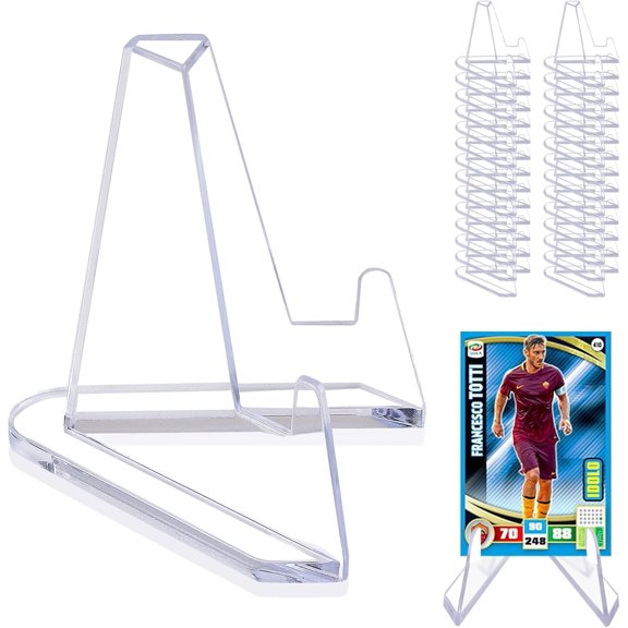 20 Packs Card Display Stand, Card Stand, Card Stands for Sports Cards, Trading Card Stand, Acrylic Material, 2.7 Inch Tall
