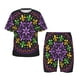 thumbnail image 1 of Balery Mardi Gras5 Conjunto de Pijama Infantil de Manga Corta con Estampado – Ropa de Dormir de Algodón Suave-4X-Large, 1 of 6