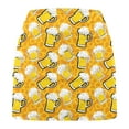 thumbnail image 4 of USSUMA Up to 50% off Womens Shorts Casual Prints Board Pull-on Beer Festival Tiered Lounging Mid Waist Sports Comfy Short Pants Leggings Classic Fit Flowy Shorts for Trekking Yellow L, 4 of 5