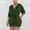*Army Green, variant on Women's V Neck Short Sleeve Drawstring Waist Loose Fit Romper ,Casual Summer Jumpsuit Shorts Red,Womens Plus S