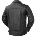 thumbnail image 2 of First Mfg Co - Mastermind - Men's Motorcycle Biker Riding Black Leather Jacket - 7X Large - Action Back Armor Pockets Gussets Thermal Liner Vented, 2 of 3
