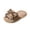 06#Brown, variant on Womens Bow Open-Toe Plush Slippers Fluffy Fuzzy House Slides Cozy Breathable Indoor Outdoor Sandals Cute Funny Winter Shose