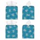 thumbnail image 2 of Balery Sea Turtle Porta Pañuelos de Cuero con Estampado – Funda Moderna Cuadrada para Caja de Pañuelos, Dispensador 5x5x5'', 2 of 7