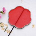 thumbnail image 1 of Butterfly Fan Imitation Flower Luo Shaped Fan Long And Short Handle Fan Hanfu Dance Retro Shooting Props Round Fan, 1 of 4