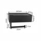 thumbnail image 4 of Soporte para papel higiénico negro, soporte para papel higiénico sin perforación con caja de pañuelos húmedos, soporte para papel higiénico con bandeja para baño, autoadhesivo o perforado, negro mate, 4 of 6