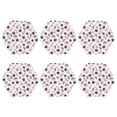 thumbnail image 2 of Gaeub Cute Dinosaur Print 6 Pcs Leather Coasters for Drinks ,Drink Coasters Sets,Drink Table Cup Coasters for Living Room Kitchen Coffee Decor,Hexagon, 2 of 7
