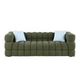 thumbnail image 2 of Llinc Store Marshmallow Sofa 3 Seater Couches For Living Room Body Structure for Usa People Boucle Sofa Olive Green 84.3" Length ,35.83" Deepth, 2 of 6