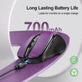 thumbnail image 2 of TECKNET Wireless Mouse (BT5.0/3.0 & 2.4G) Rechargeable 4800 DPI Silent USB A & Bluetooth Mouse 6 Buttons, Wide Compatibility - Purple, 2 of 8