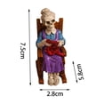 thumbnail image 3 of Animatronic Skeleton Rocking Chair Decor, Motion Activated Halloween Prop with Sound Light Creepy Laughter, Haunted House Party Yard Porch Indoor Outdoor Spooky Display Decoration, 3 of 9