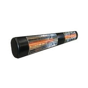 Outdoor Wall Mounted Heater BLACK 3000w 240v with Gold Lamp