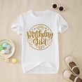thumbnail image 2 of JAJAHO Birthday Girls Shirt Kid Toddler Tie Dye Short Sleeve Letter Print T Shirt Birthdays Party Tee Versatile Tops, 2 of 4