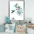 thumbnail image 3 of Designart 'Ancient Hummingbird IV' Traditional Framed Art Print, 3 of 4