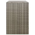 thumbnail image 5 of vidaXL Poly Rattan Double Wheelie Bin Shed Gray 55.1"x31.5"x46.1", 5 of 7
