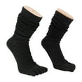 thumbnail image 5 of Unique Bargains 1 Pair Five Toe Socks Soft Warmth Socks for Women Black, 5 of 6
