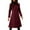 Wine, variant on LEBONYARD Woman's Trendy Lapel Collar Solid Colored Long Sleeve Chic Double Breasted Slim Warm Fitting Pocket Fall Winter Outerwear Jacket Coats