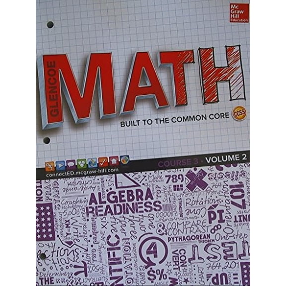 Pre-Owned Glencoe Math, Course 3, Student Edition, Volume 2 (Math Applic & Conn Crse) Paperback