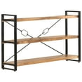 thumbnail image 1 of vidaXL 3-Tier Bookcase 140x30x80 cm Solid Acacia Wood, 1 of 1